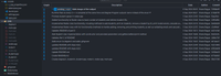 A VS Code git graph listing about 16 commits from September 4 to 6, 2024, next to the project file tree.
